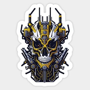 Mecha Skull S03 D35 Sticker